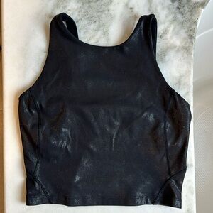 lululemon shine align crop top high neck size 4